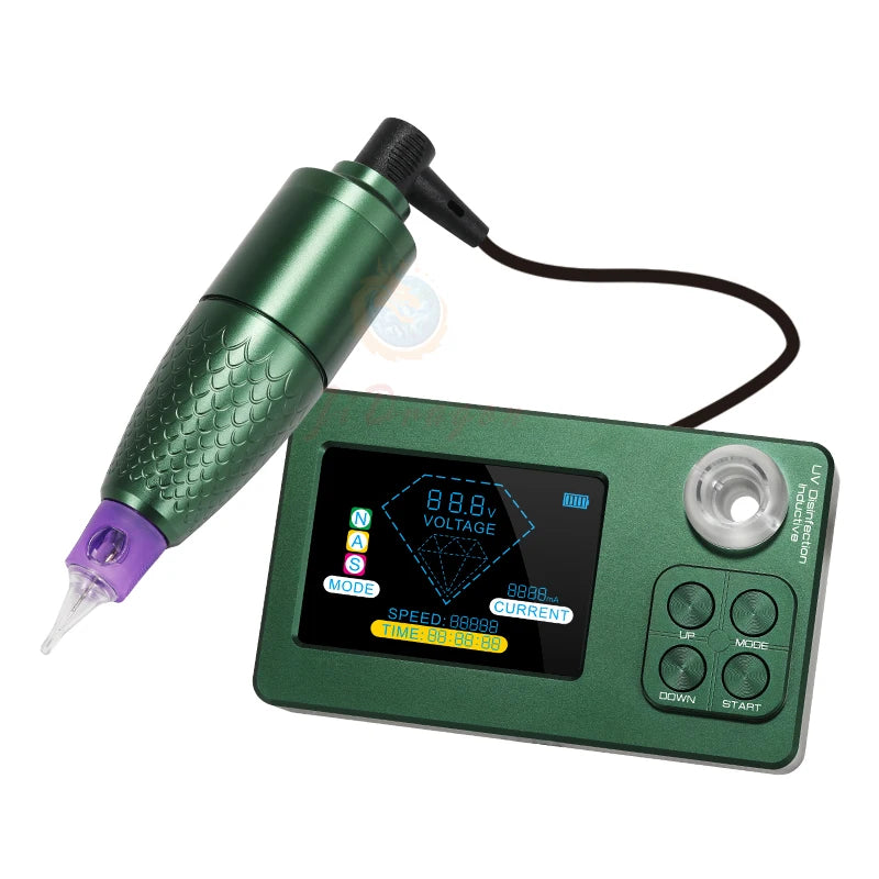 4000mAH Wireless Tattoo & SMP Machine with 8-Hour Battery Life Ideal for Professional Use