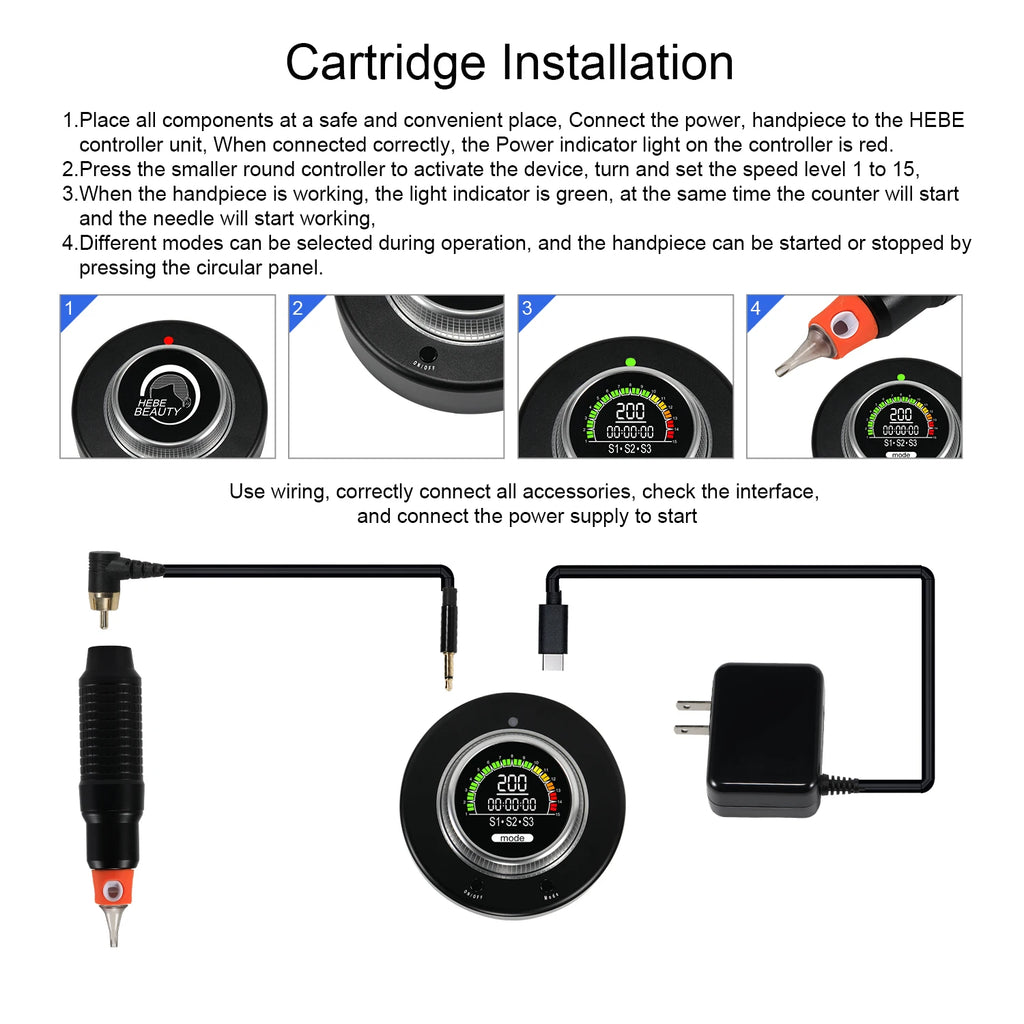 Tattoo SMP Scalp Micropigmentation Device AUTO NORMAL SEMI  3 MODES
