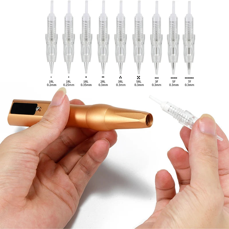 Wireless Tattoo Machine PMU Pen Professional Permanent Makeup Microblading Eyebrow Lip For Body Art Tool With Cartridge Needles