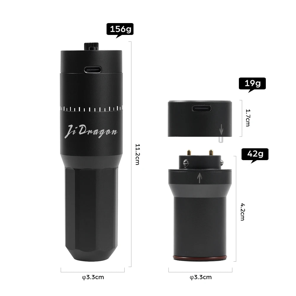 Professional Wireless SMP Pen Machine Low Vibration Coreless Motor & Dual Battery (4.0mm Stroke)