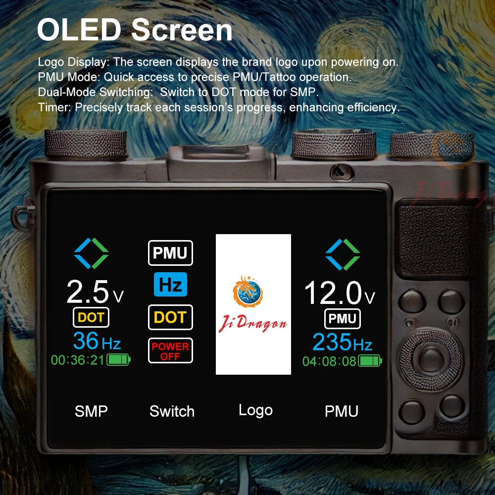 Adjustable Stroke Permanent Makeup Machine for Scalp Micropigmentation