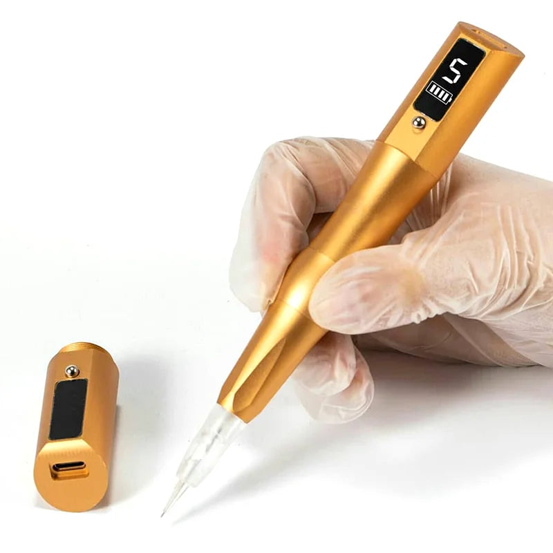 Wireless Tattoo Machine PMU Pen Professional Permanent Makeup Microblading Eyebrow Lip For Body Art Tool With Cartridge Needles