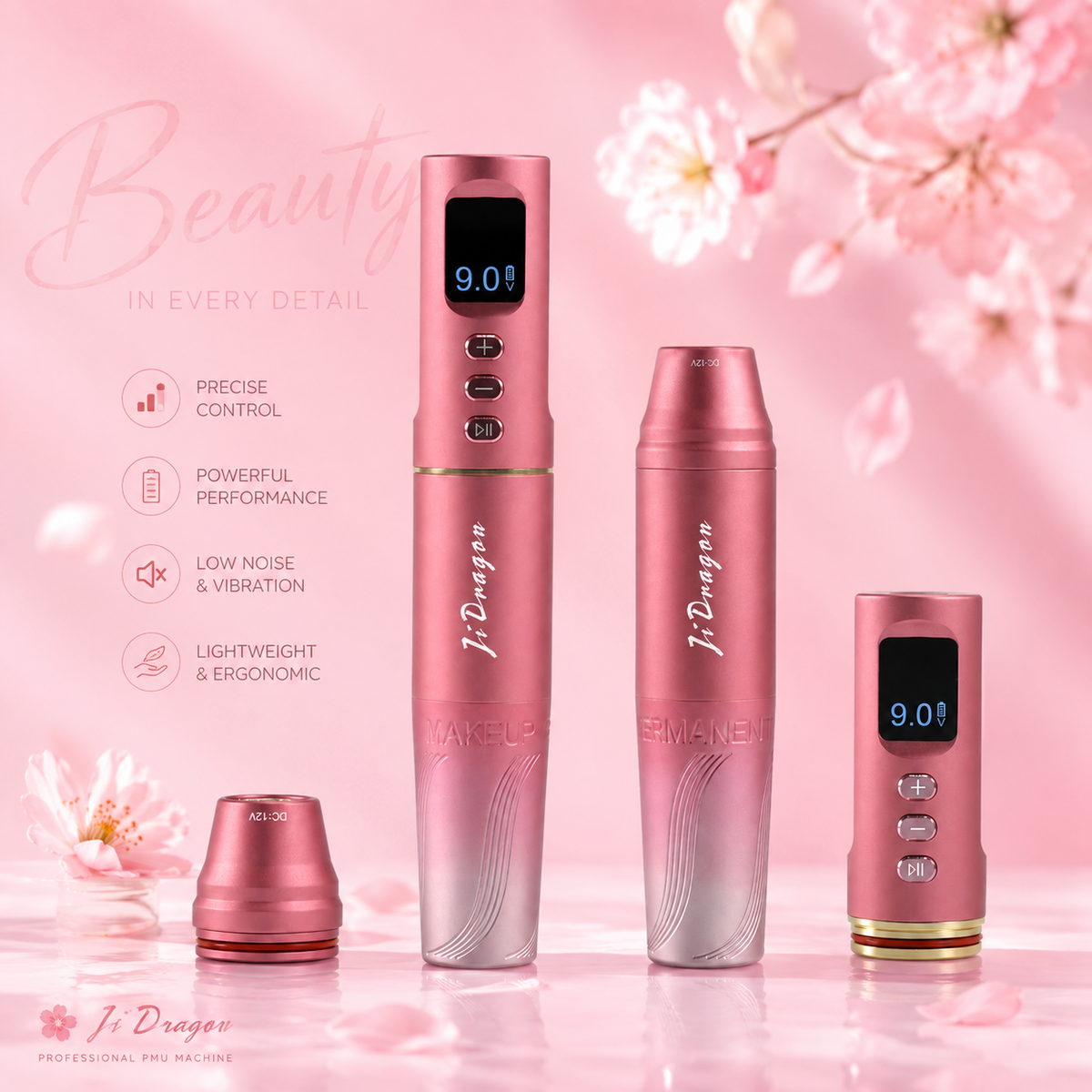 L72 Wireless PMU Machine for Nano Brows – 3.0mm Stroke Coreless Motor