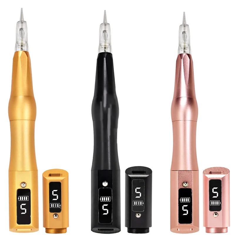 Wireless Tattoo Machine PMU Pen Professional Permanent Makeup Microblading Eyebrow Lip For Body Art Tool With Cartridge Needles