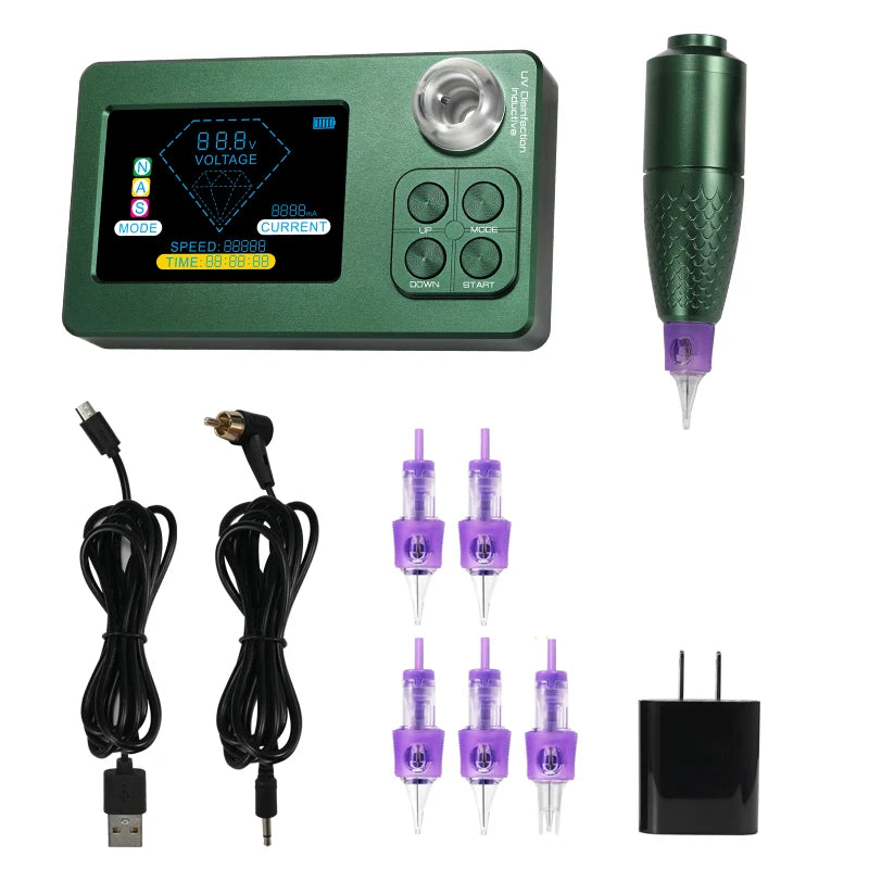 4000mAH Wireless Tattoo & SMP Machine with 8-Hour Battery Life Ideal for Professional Use