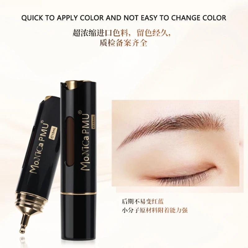 15ml Tattoo Pigment Ink Color Permanent Makeup Microblading Supplies Eyebrow Shading Micropigmentation Cosmetic Lip Eyeliner