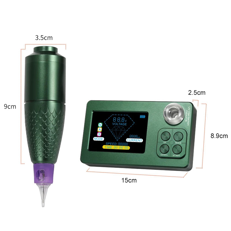 4000mAH Wireless Tattoo & SMP Machine with 8-Hour Battery Life Ideal for Professional Use